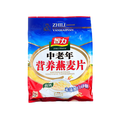 智力中老年燕麦片高钙无添加蔗糖