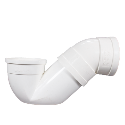 PVC国标110排水管配件P型平底存水弯 降低高度同层排水 P型存水弯