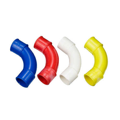 PVC90度弯头16 20 25 电线管配件大弧度月弯角弯塑料穿电线管接头