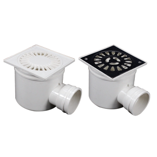 pvc排水管件50单通道地漏平面地漏加高 阳台卫生间不锈钢地漏加厚