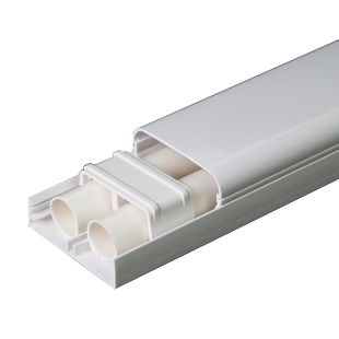 PVC暖气套管保护管道 装饰遮丑室内美化遮挡踢脚线明装槽水管扣槽