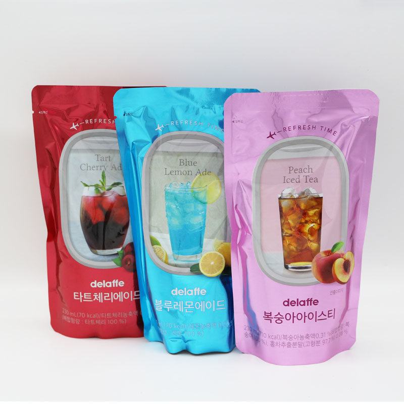 South Korea imports delaffe blue lemon flavor drink drink peach cherry