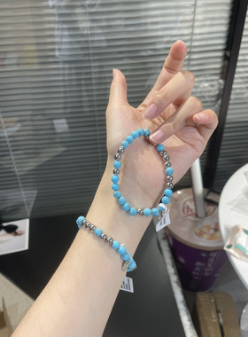 圆珠手链 礼盒包装 复古风超显白 实物很精致有质感 闭眼入 百搭