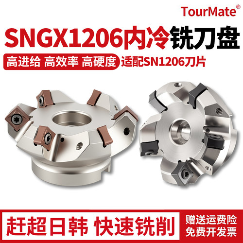 SNGX120645°内冷快进给铣刀盘