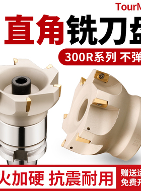 300r直角面铣刀盘90度CNC数控加工中心TAP/RAP系列50铣刀盘63R0.8