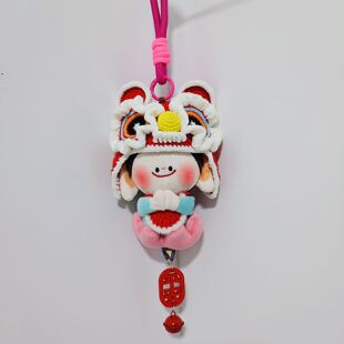 佛小伴衣服帽衫手工钩织山西大同文创佛佑佑可爱针织衣醒狮帽