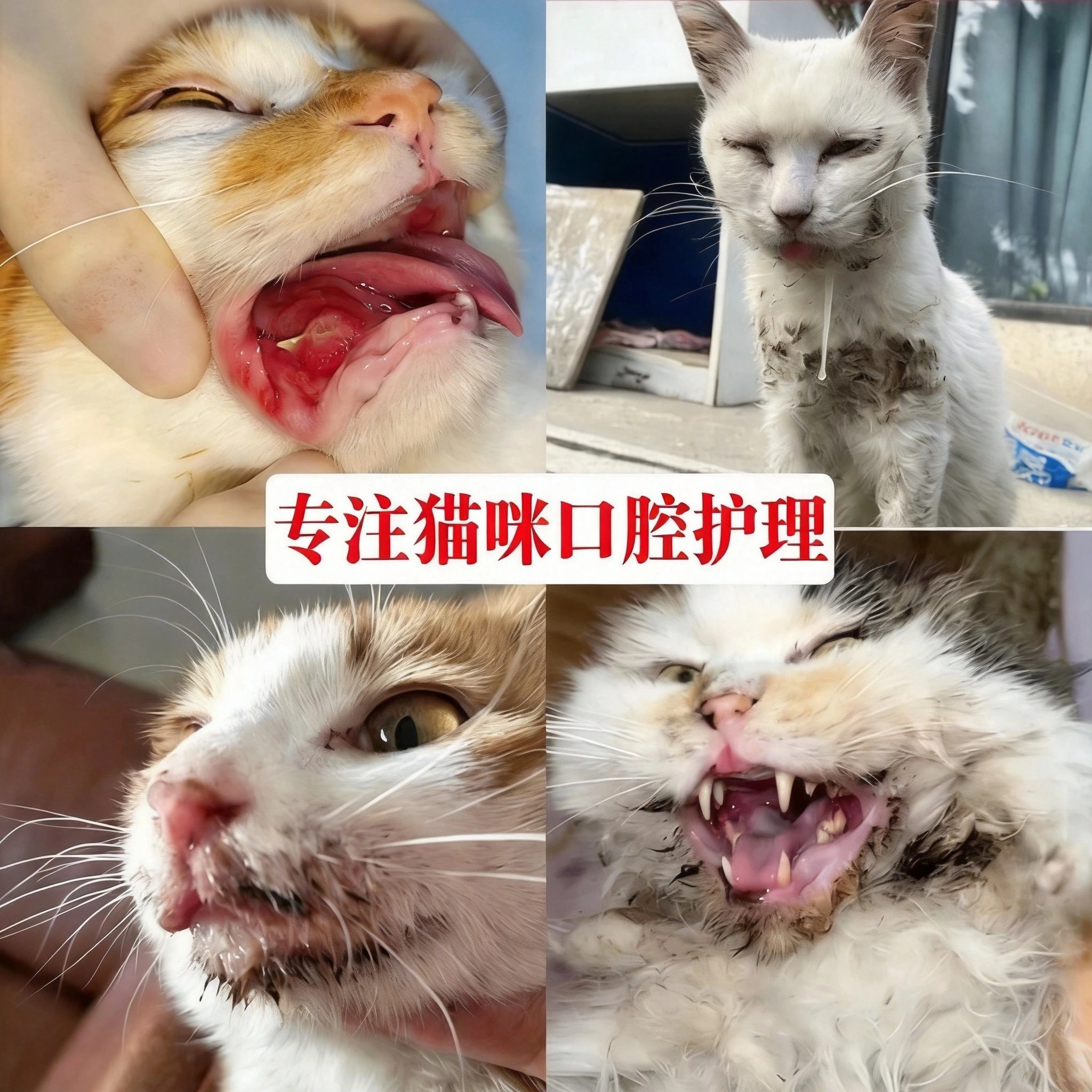 猫咪口特效猫咪流口水消牙龈红肿烂嘴口腔清洁炎除臭专用炎口服液