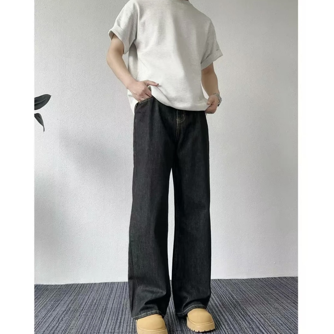复古原牛黑色2021M牛仔裤