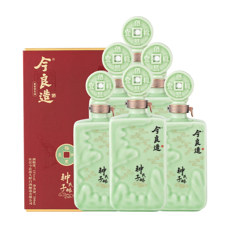 【今良造】百一钟子酿53度坤沙酱香型白酒整箱纯粮食老酒送礼礼盒