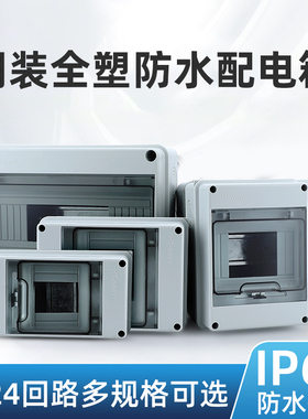 塑料明装防水配电箱家用空气开关盒子强电箱小型回路空开箱电控箱