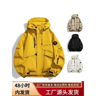 工装夹克单层薄款户外