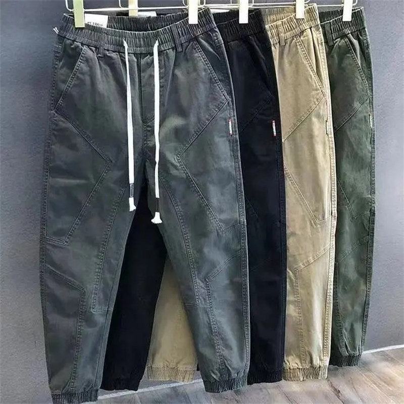 工装裤男秋季宽松潮牌ins束脚秋冬青少年潮流百搭休闲裤子秋款