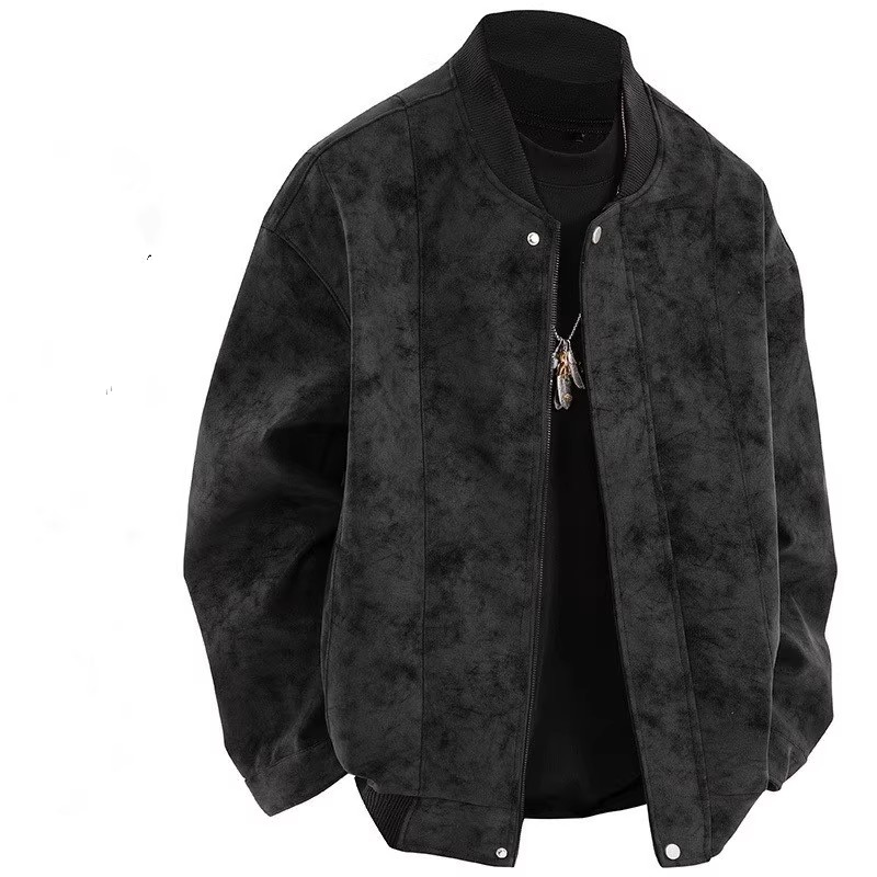 防风防水外套高级感皮衣棒球服