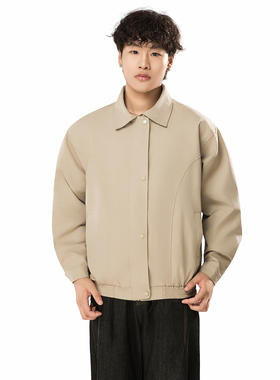 Simple R【纯色夹克】男生2025年春秋季新款百搭简约休闲工装外套