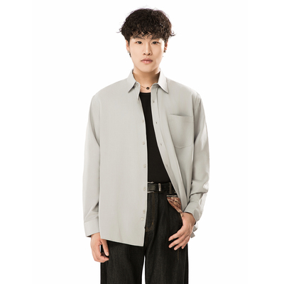 Simple R【商务衬衫】天丝™莱赛尔透气长袖男士秋季轻奢休闲开衫