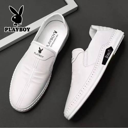 一脚蹬软底小白鞋男鞋休闲皮鞋