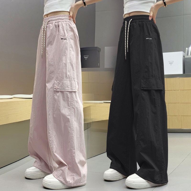 英国next sara女童裤子夏季工装薄新款休闲速干儿童防蚊长裤冰丝