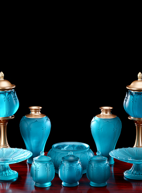 供佛用品佛具大全供奉全套装琉璃居家佛堂寺庙用品香炉供水杯果盘