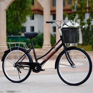 成人自行车24寸26寸男女式老年单车复古通勤学生车单车轻便车