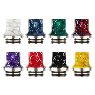 新款滴嘴810扁口烟嘴 drip tip吸嘴 810树脂蜂巢鸭嘴810烟嘴