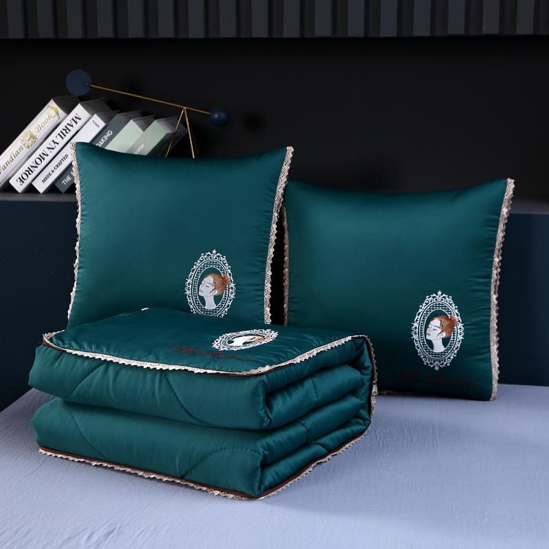 花边刺绣抱枕被定制logo汽车靠垫沙发坐垫房产礼品节日活座椅