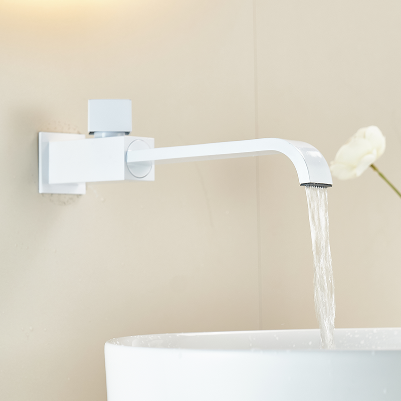 全铜卫生间入墙式单冷加长拖把池水龙头防溅洗衣池洗手脸盆可旋转