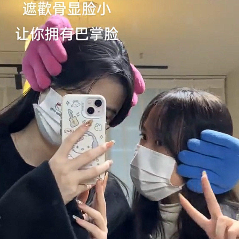 耳朵有人捂喽！搞怪手掌耳罩秋冬男女通用ins风加厚保暖情侣耳套