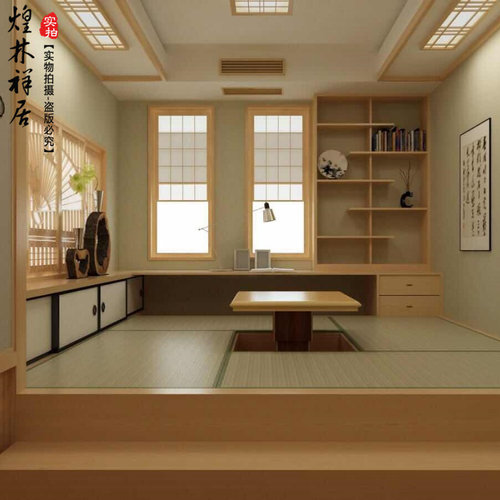煌林祥居实木榻榻米衣柜全屋定制