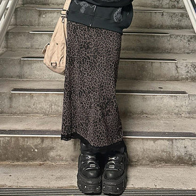 LeopardY2KSkirtsWome