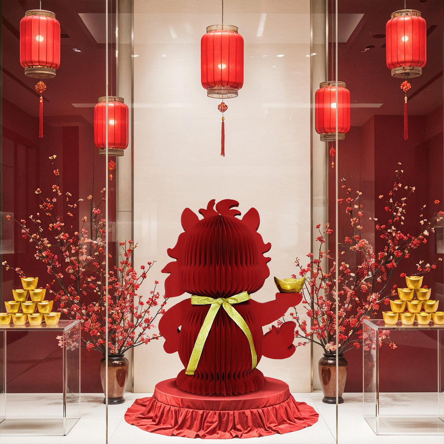 马年新年会商场公司企业学校氛围装饰布置可收纳大摆件生肖吉祥物,家居饰品,落地摆件,淘宝优惠券,粉丝福利购,淘宝优惠卷