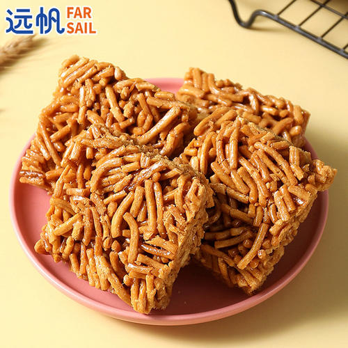 D怀旧硬脆沙琪玛零嘴 远帆老沙琪玛整箱小吃 黑芝麻香辣味独立包