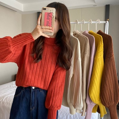 半高领打底衫女秋冬洋气内搭冬季毛衣针织上衣高级设计感小众别致