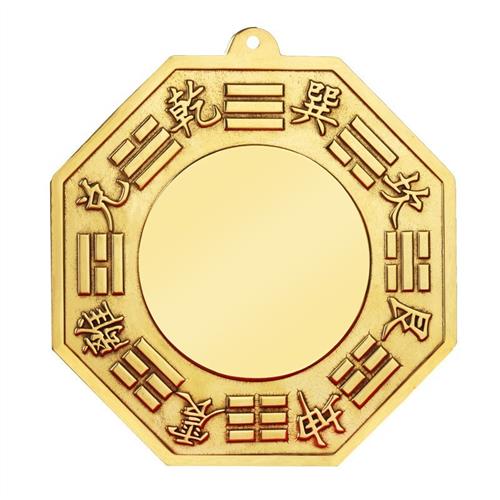 八卦镜纯铜凸镜凹镜太极阴阳镜铜镜凸面八卦镜家用门口凸透镜摆件
