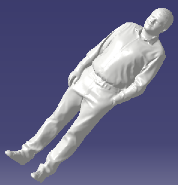 1.8米手插口袋男人士三维几何数模型大叔中年成人男子3D打印素材