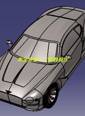 宾利EXP10双座轿跑车汽车曲面3D三维几何数模型Solidworks轮胎stp