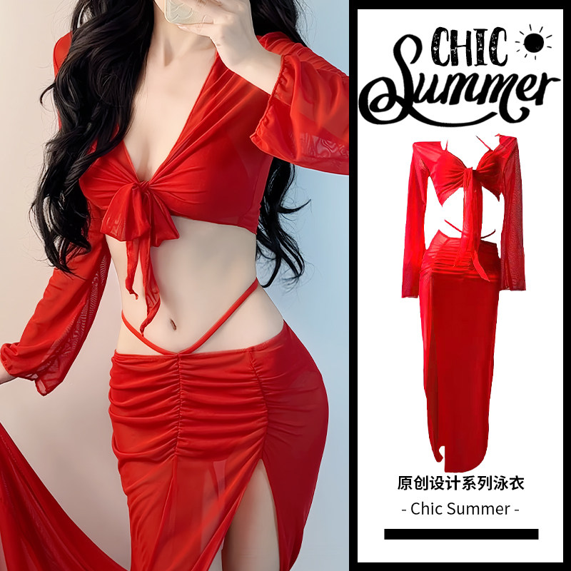 ChicSummer2026新款夏季泳衣女分体比基尼海边度假高级感温泉泳装