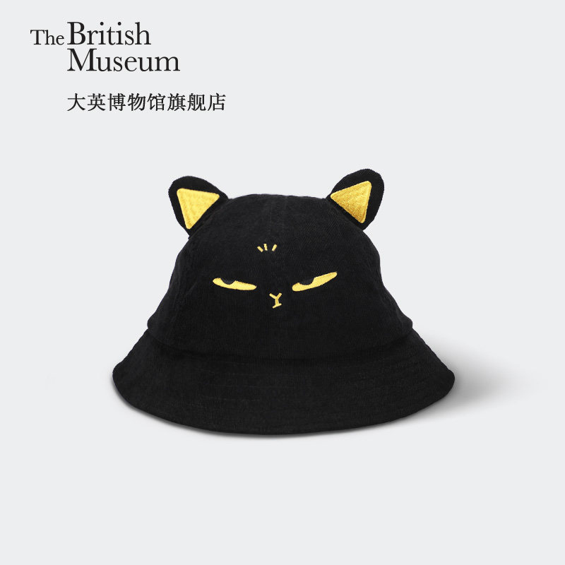 正品大英博物馆盖亚·安德森猫渔夫帽子防晒帽遮阳帽送女友生日礼