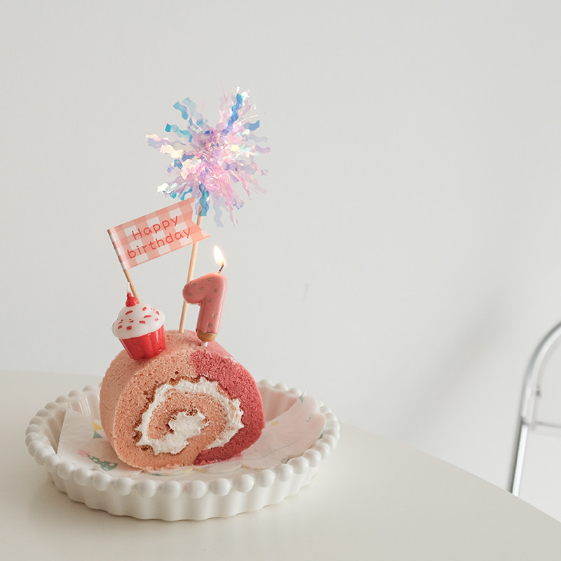 ins儿童生日蛋糕高级感庆生插件图片
