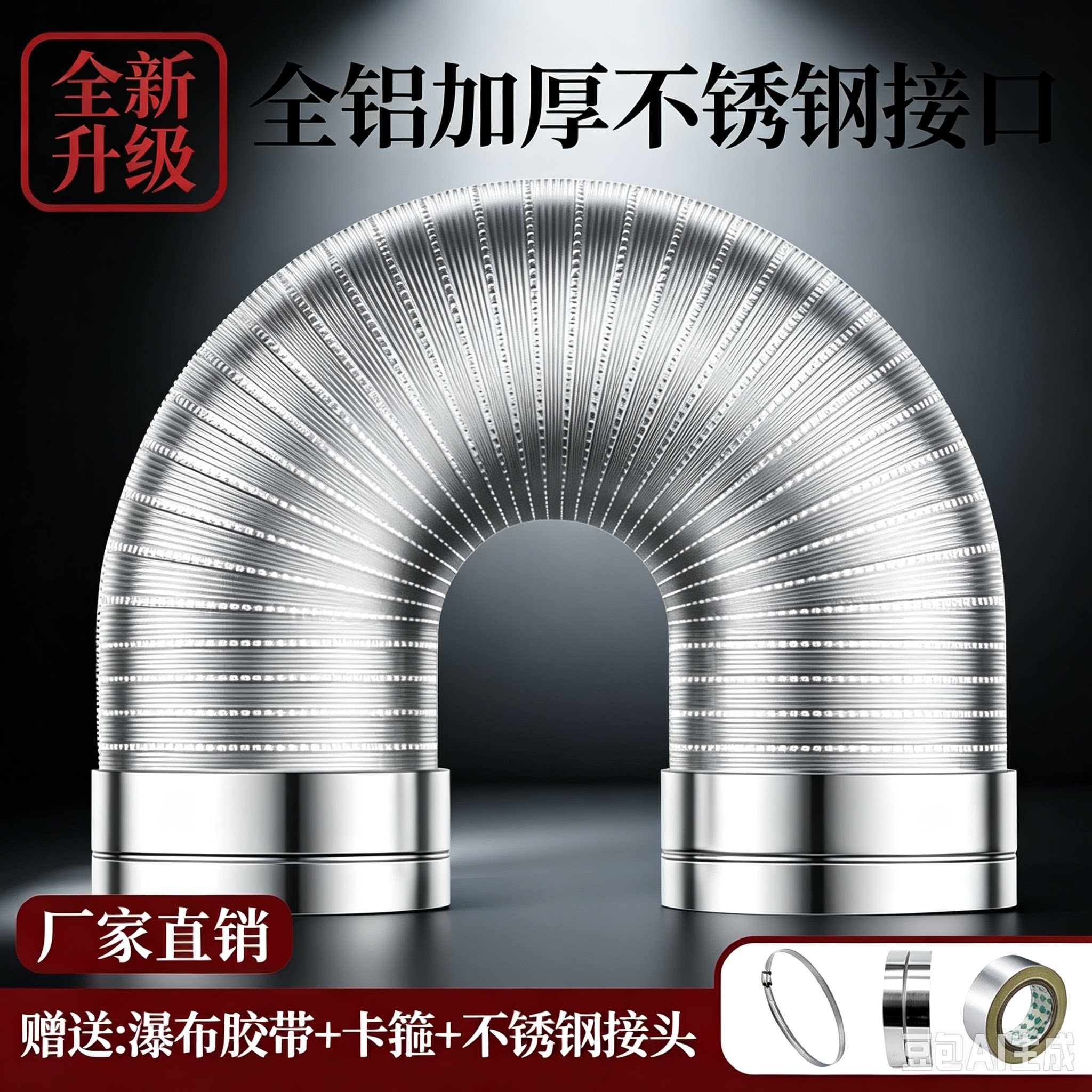 油烟机排烟管厨房通风管排气管图片