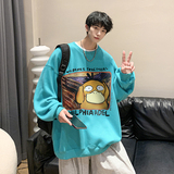 秋季圆领套头卫衣男情侣潮牌ins港风宽松大码休闲外套WY2261-P43，女装短外套，电商B295