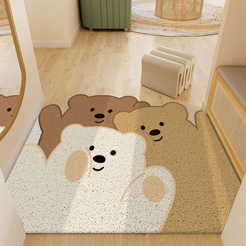 卡通小熊入户门进门玄关地垫