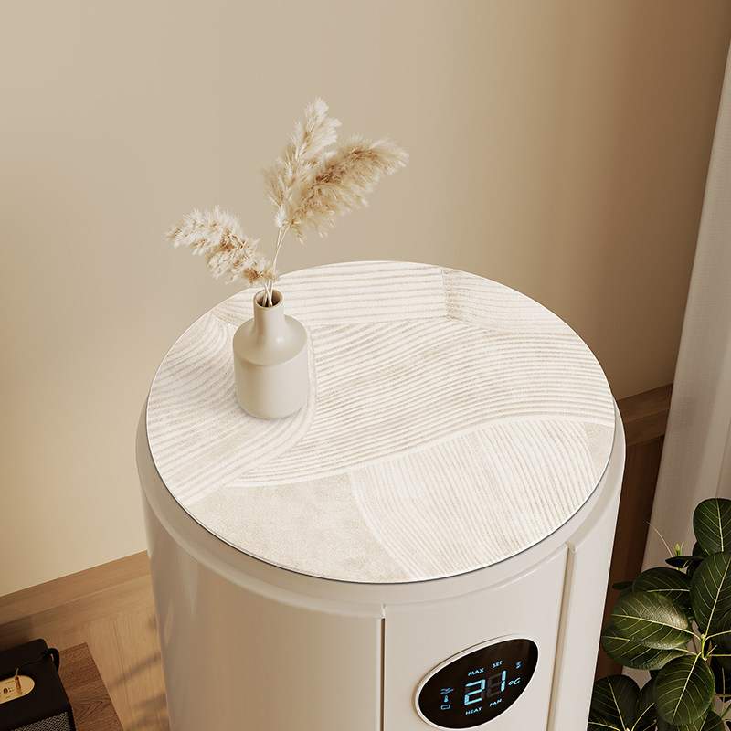 侘寂风圆柱立式空调防尘罩顶部开机不取客厅空调圆形盖垫通用盖布,居家布艺,空调罩,淘宝优惠券,粉丝福利购,淘宝优惠卷