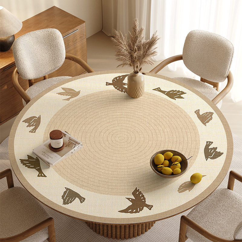 日式皮革圆形桌垫防油防水餐桌垫茶几垫子桌面隔热保护垫圆桌桌布,居家布艺,桌布,淘宝优惠券,粉丝福利购,淘宝优惠卷