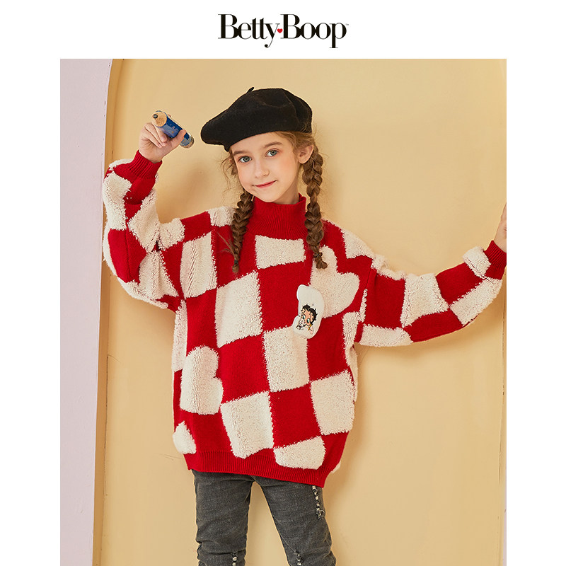 贝蒂秋冬女童半高领毛衣2026冬装新款儿童女大童韩版加厚针织衫潮