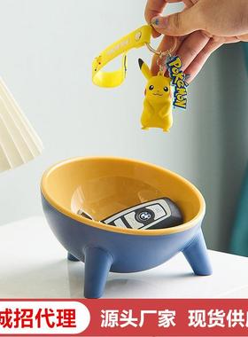 创意进门入户玄关钥匙收纳摆件客厅鞋柜装饰品杂物收纳器一件包邮