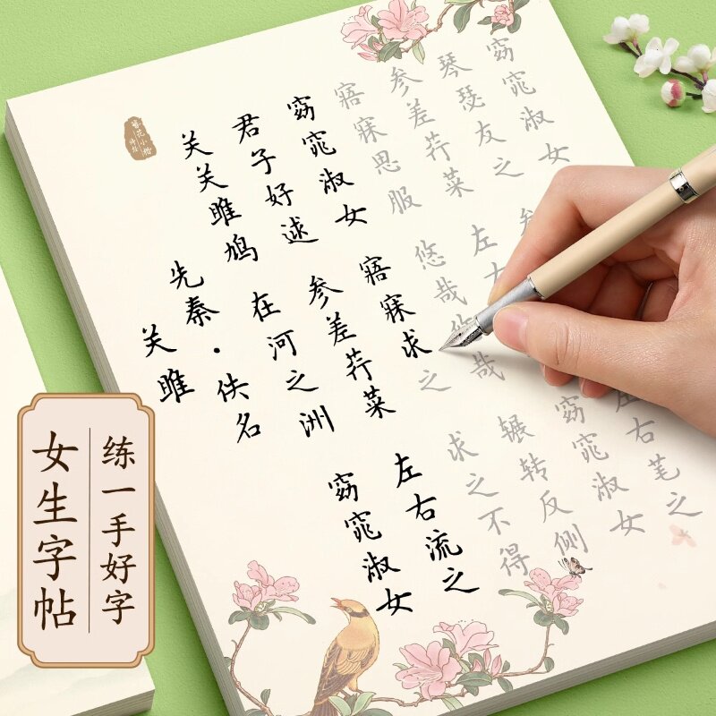 成人楷书练字帖女生字体小楷漂亮大气初中生大学生钢笔练字帖硬笔