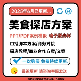 美食探店达人培训教程文案口播分镜脚本商务对接策划零基础模板新