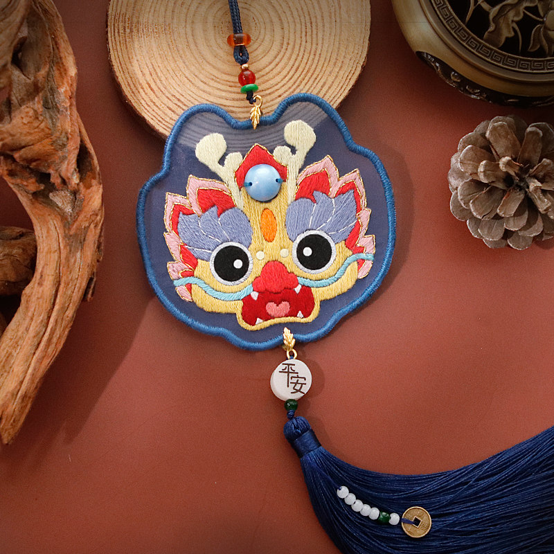 龙年生肖龙虎醒狮麒麟招财猫diy