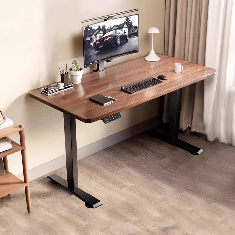 电脑桌电动升降桌可移动卧室家用智能办公桌加厚全自动书桌电竞桌