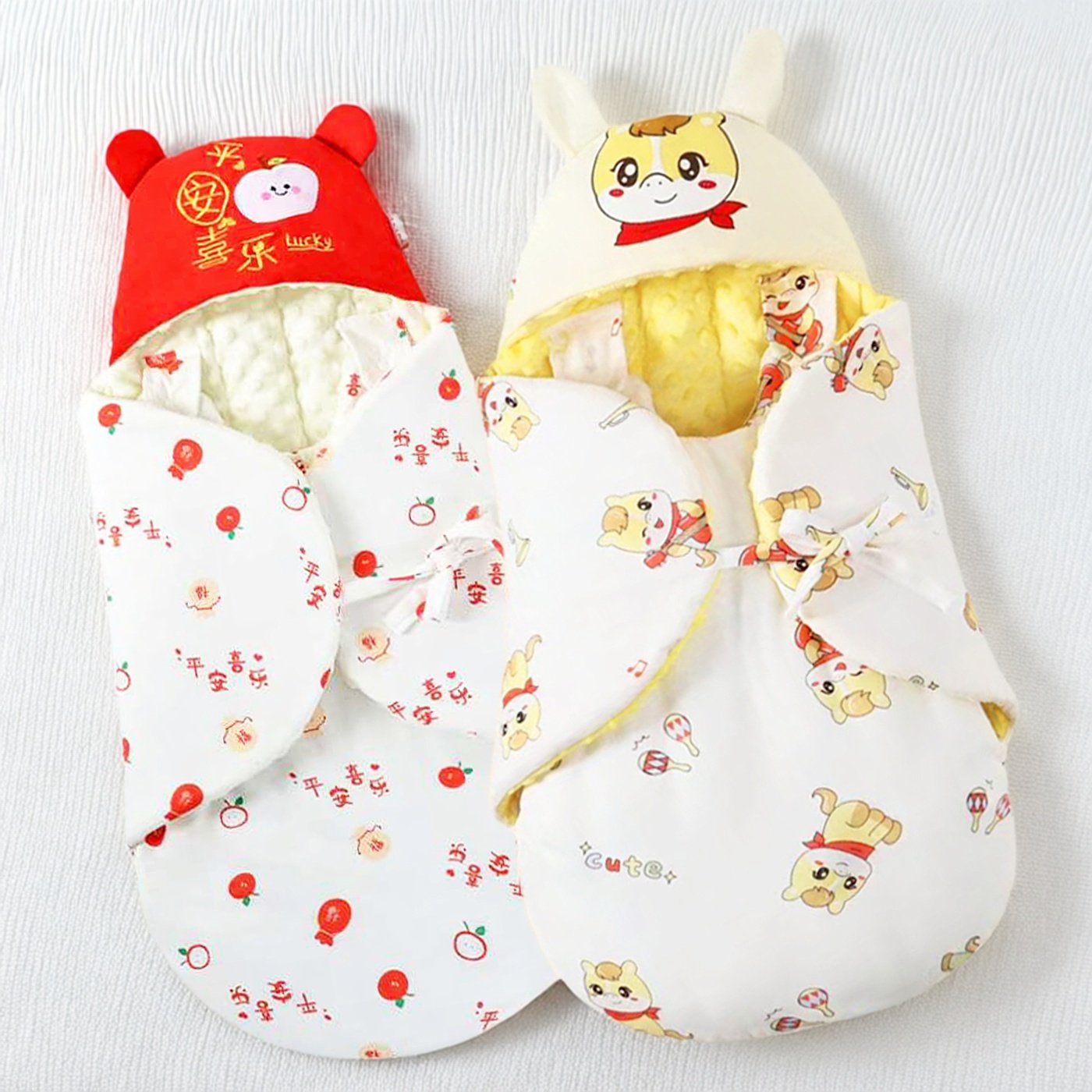 初生婴儿包被一体式恒温睡袋二合一新生宝宝秋冬加厚纯棉a类抱被